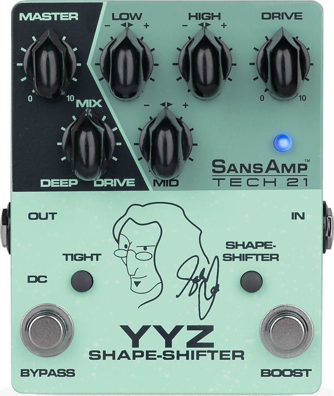 Geddy Lee YYZ Shape Shifter Signature SansAmp Bass Preamp Pedal image 1