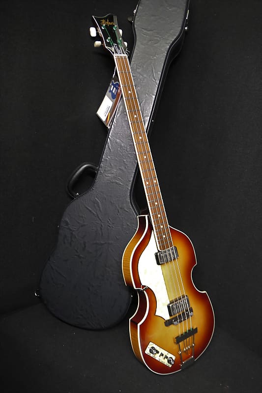 Hofner HCT-500/1L SB Left Handed Contemporary Beatle Bass Hard To Find Brown Sunburst & Hofner CASE image 1