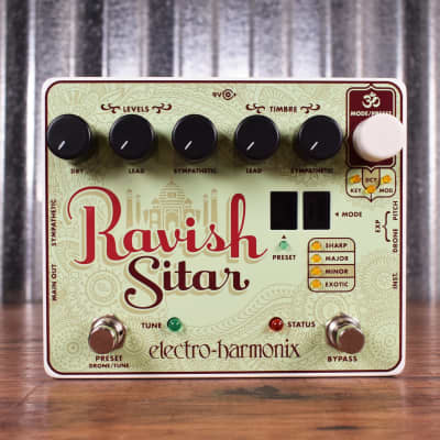Electro-Harmonix EHX Ravish Sitar Synth Guitar Effect Pedal image 2