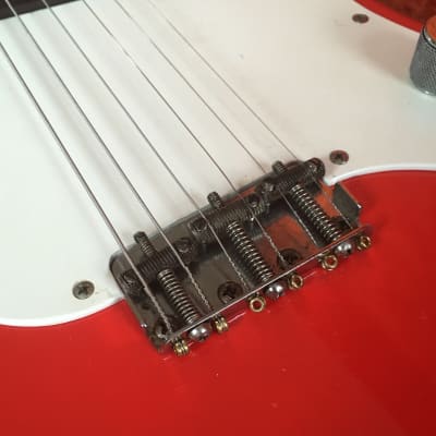 Vintage Fender Musicmaster 1960 Fiesta Red Nitro Lacquer 22.5” Short Scale Solid Body Guitar Relic 6.4 lb HSC image 10