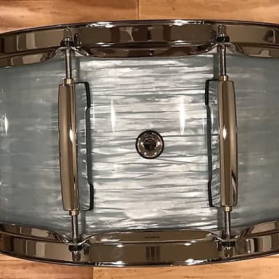 Pearl STS1465S/C414 Session Studio Select 6.5x14" Snare Drum in Ice Blue Oyster *IN STOCK* image 9