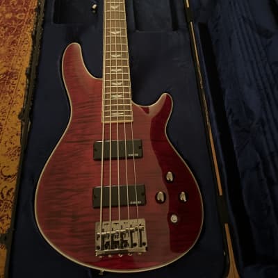 Schecter Omen Extreme-5 Active 5-String Bass 2020s - Black Cherry w/ hard case image 1