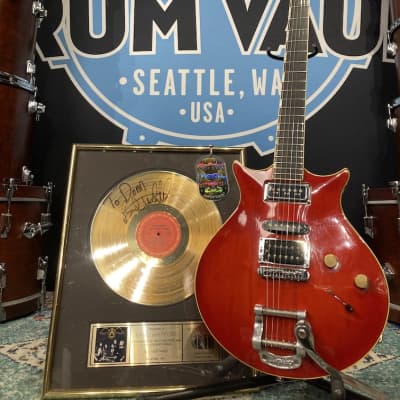 Philippe Dubreuille Brad Whitford’s Aerosmith, Double Cut Authenticated! (#132) Red for sale