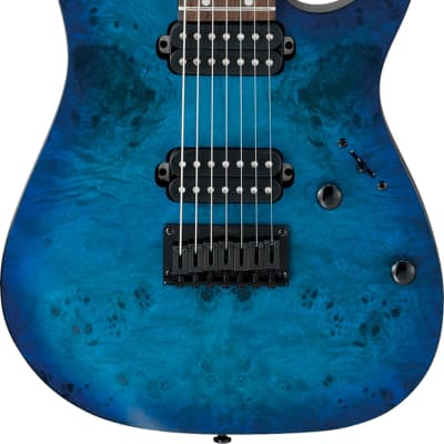 Ibanez RG7421PB 7-String Electric Guitar, Sapphire Blue Flat image 2