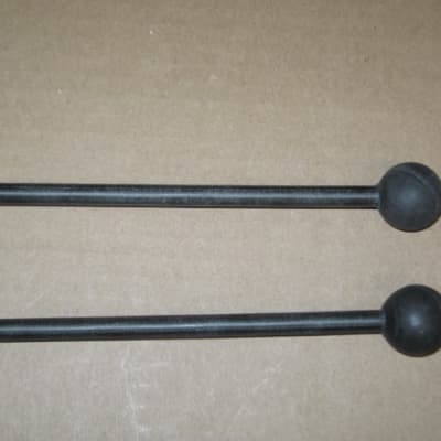 new old stock Gambal Manufacturing GPMR (UG13GPMRX) Percussive Keyboard Mallets (for xylophones and glockenspiels) Black Hard Rubber Ball Heads with Black Synthetic Shafts (with original packaging) from 1990s to early 2000s image 12