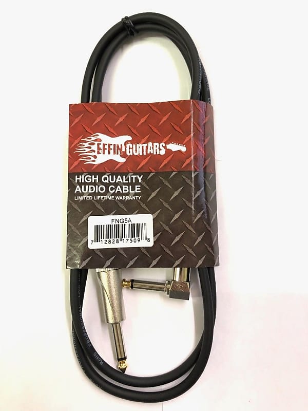 Effin Guitars FNG5A 5 Foot StraightAngle Guitar Cable w/ Reverb