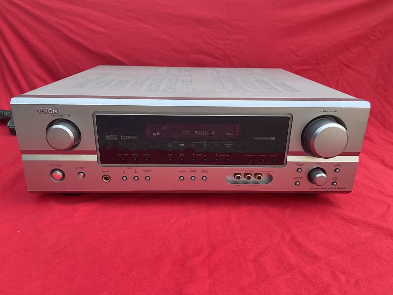 Denon AVR485 Receiver Silver Face Reverb
