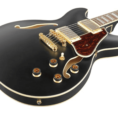 Ibanez AS73GBKF AS Artcore Series 6-String RH Semi-Hollowbody Electric Guitar - Black Flat image 4