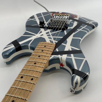 EVH 5150 Custom Frankenstrat ★ Blue, White & Black EVH | Reverb