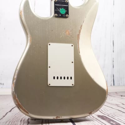 Fender Custom Shop Limited Edition Dual Mag Stratocaster Relic Aged Inca Silver for NAMM 2016 image 11