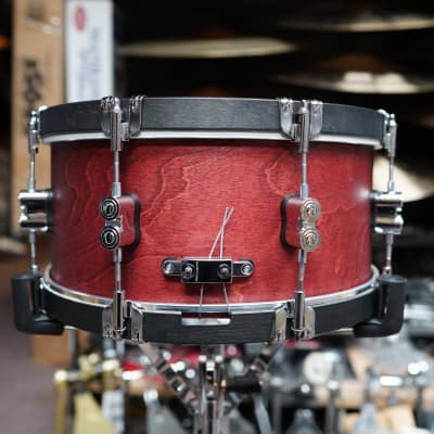 PDP Concept Classic Series - OX Blood Finish - 6.5 x 14" Maple Snare Drum w/ Maple Hoops (2023) image 3