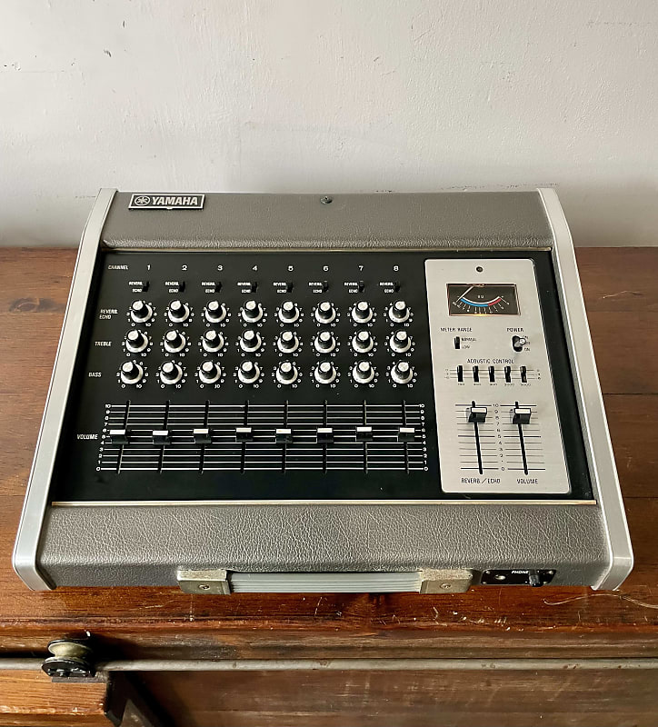 YAMAHA PM-200 8ch スプリングリバーブ内蔵ビンテージミキサー Exc】YAMAHA PM‑200 Vintage 8‑Ch Mixer w/ Spring Reverb +