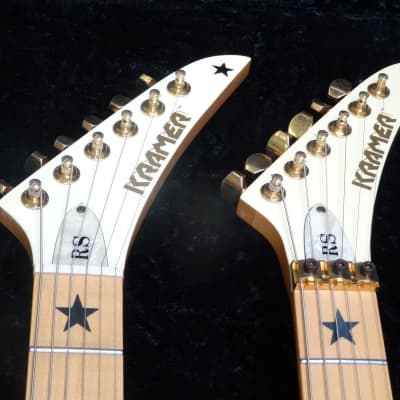 Kramer Richie Sambora Stars White Double Neck 1980's Bon Jovi Vibe