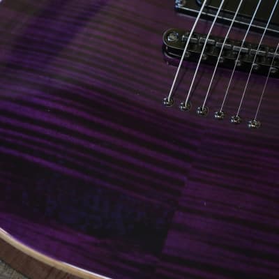Carvin CT-6 California Carved Top Electric Guitar  Figured Purple + OHSC image 6