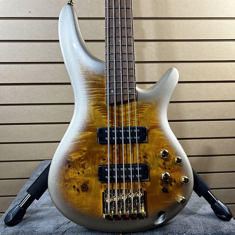 Ibanez SR Standard 5-string Electric Bass - Mars Gold Metallic Burst & PLEK*D #373 image 1