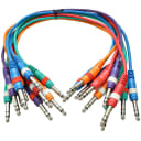 SEISMIC AUDIO 10 PACK 18" TRS 1/4" Colored Patch Cables