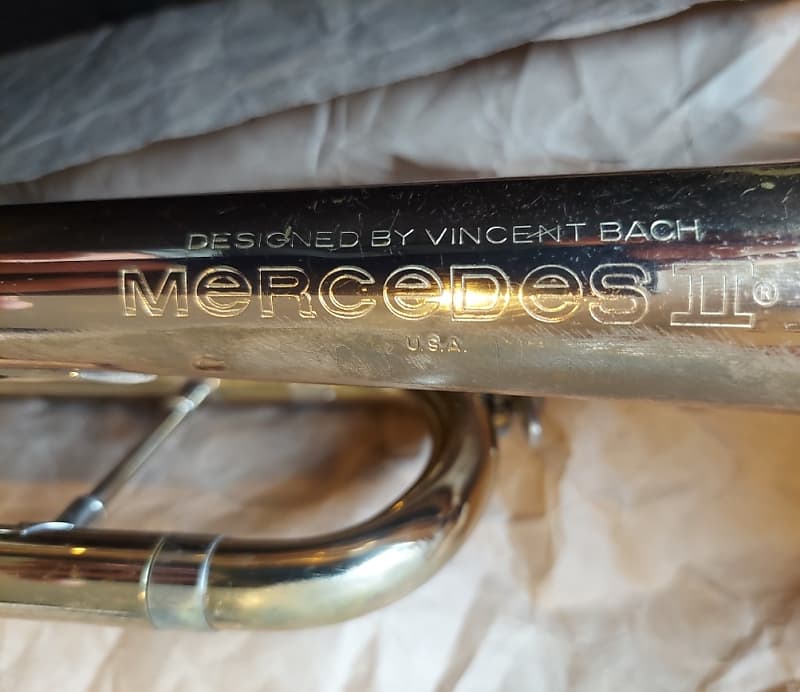 Bach Mercedes-II Trumpet, USA, w/ Case and 7C Mouthpiece, Good condition,