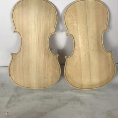 1 Piece 4/4 Violin Panel Wood Carved Shape image 4