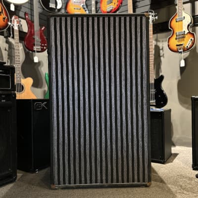 Kasino 2x15 Bass Speaker Cabinet 1970's - Black Pinstrip - Local Pick Up Only in Milwaukee, WI for sale