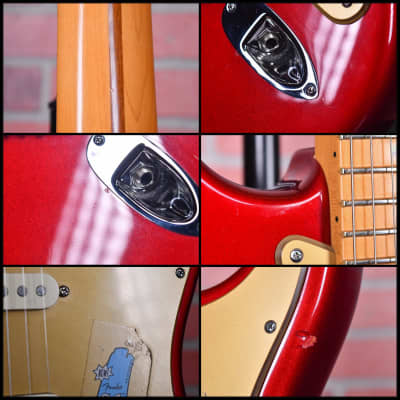 Fender American Deluxe Stratocaster V-Neck 50th Anniversary with Maple Fretboard Candy Apple Red 2004 wOHSC image 14