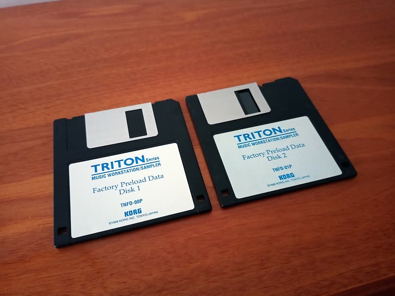 Triton Classic Original floppy disk preload (second pair Reverb