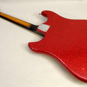 Norma EG-470 Electric Guitar Vintage 1960's Japan Red Sparkle Finish Professionally Set Up! image 7