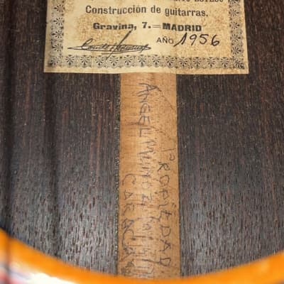 Viuda y Sobrinos de Domingo Esteso 1956 "Angel Munoz Molinero" - Hermanos Conde historical classical guitar + video! image 11