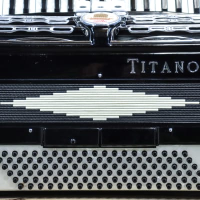 Titano Tube Chamber Ideal Model 120-Bass 41-Key Black Piano Accordion w/Case image 7