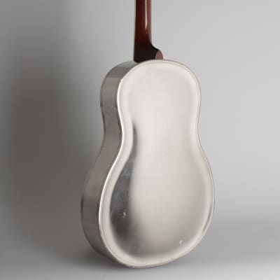National  Style 1 Tricone Roundneck Resophonic Guitar (1935), ser. #S-5773, original black hard shell case. image 2