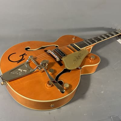 Gretsch G6120T-55 Vintage Select Chet Atkins Vintage Orange Stain Lacquer image 8