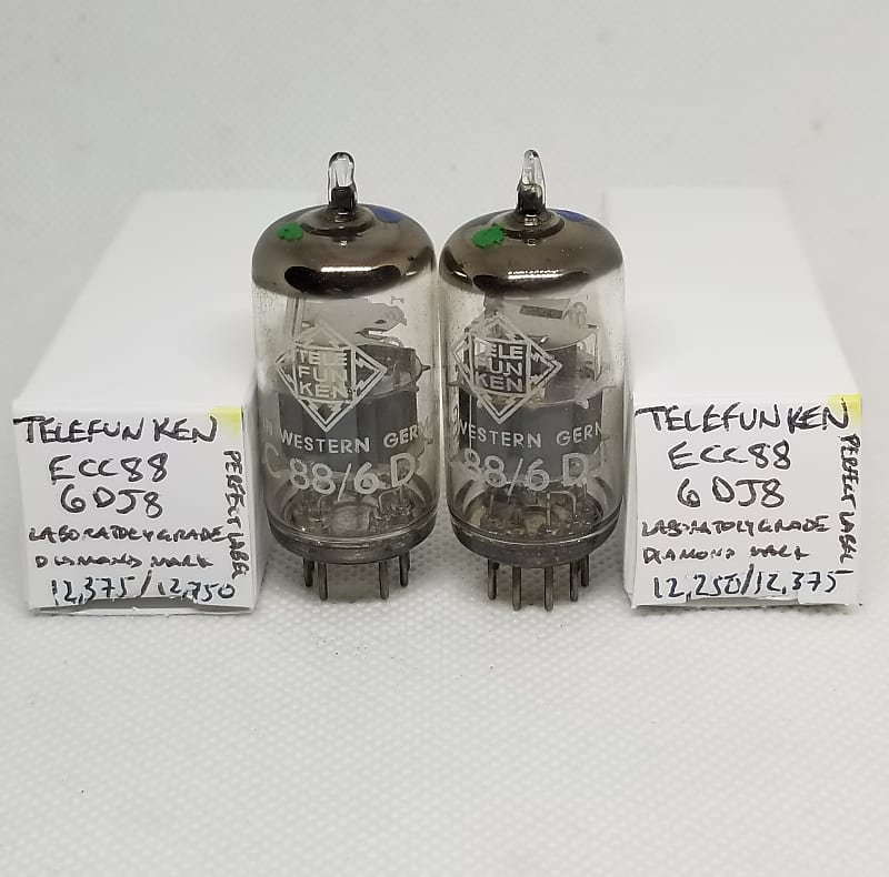 テレフンケン TELEFUNKEN ECC 88 真空管 2本セット TELEFNKEN.ECC88，2本です。 人気定番
