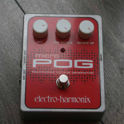 Electro-Harmonix Micro POG Polyphonic Octave Generator Red / Gray imagen 1