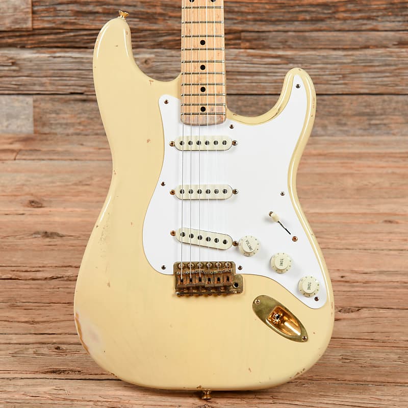 Fender Custom Shop Stratocaster Relic Olympic White 1996 | Reverb