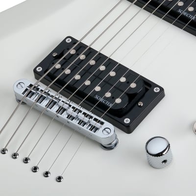 Schecter C-7 Deluxe Satin White #438 image 5