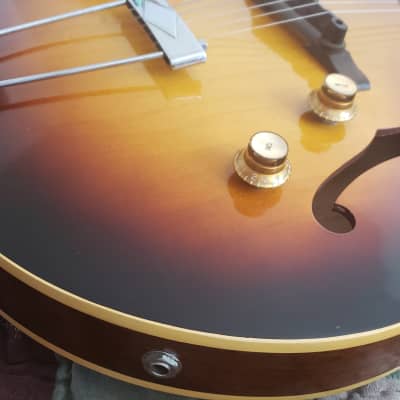 1960 Gibson ES-125 - Centralab Pots - Bumblebee Caps. Stock. image 7
