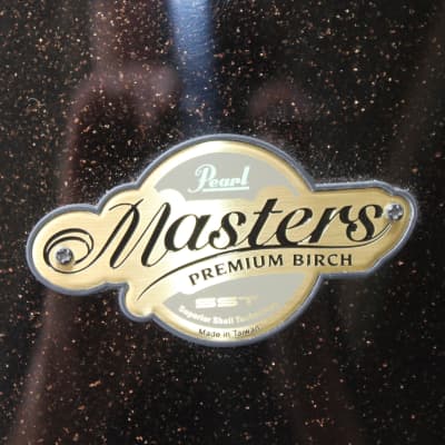 Pearl BRP Masters Premium Birch 22X18 Bass Drum Black Sparkle image 5