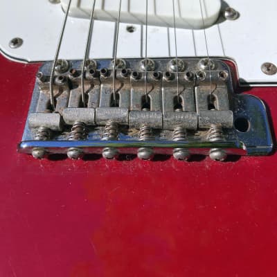 Ibanez Roadstar II Red 1983 Upgraded Fender Lace Sensor Pickups Japan.  Set up and ready to play! image 14