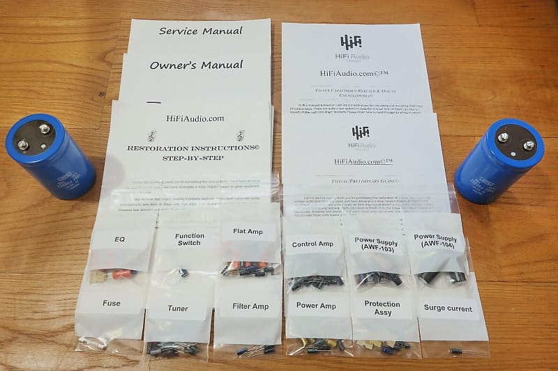 Pioneer SX-5580 restoration kit filter capacitor repair rebuild fix  			