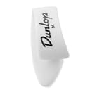 Dunlop 9002P White Plastic Thumbpicks, Medium, 4/Player's Pack