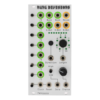 Fancyyyyy Synthesis Rung Divisions Eurorack Polyrhythmic Divider/Sequencer/Generator Module