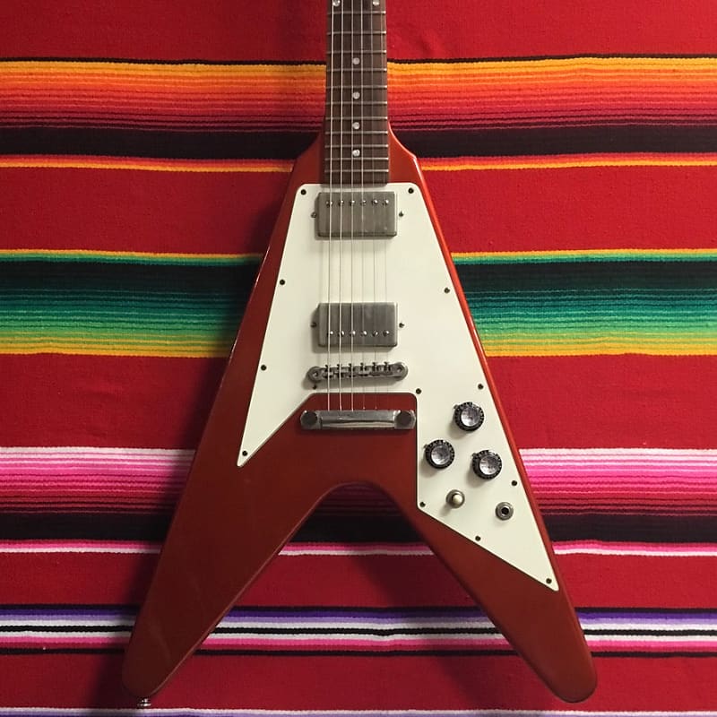 Gibson Custom Shop '67 Flying V Aged Sparkling Burgundy 2013 | Reverb