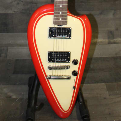 American Showster Biker Gas Tank electric Guitar wit hard case! Harley color orange image 2