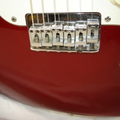 Vintage 1974 Fender Hardtail Stratocaster Electric Guitar, Maple Fingerboard, Red w/ Case image 5