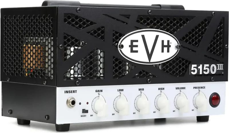 EVH 5150III LBX Electric Guitar Tube Head, 15W, Black and White image 1