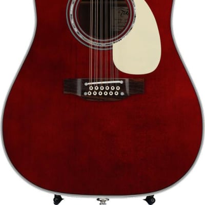 Takamine JJ325SRC-12 John Jorgenson  12-String Acoustic-Electric Guitar - Gloss Red image 5