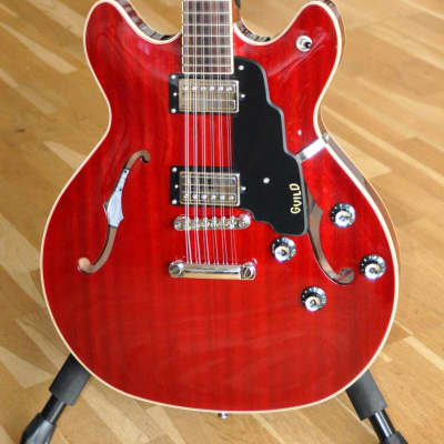 GUILD Starfire I-12 DC Cherry Red Stopbar / Newark St. Collection / 12-String Thinline Hollow Body image 2