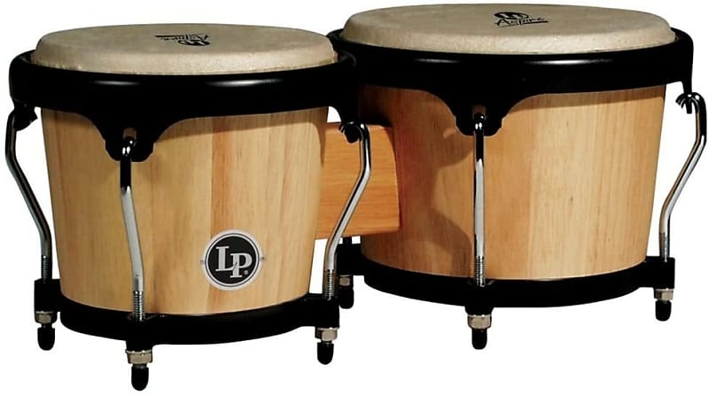 LP Latin Percussion Aspire Series 6" 3/4  and 8" Oak Wood Bongos image 1