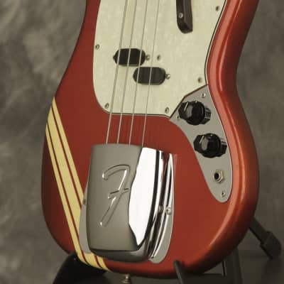 original 1971 Fender MUSTANG BASS Competition Red w/MATCHING HEADSTOCK!!! image 4