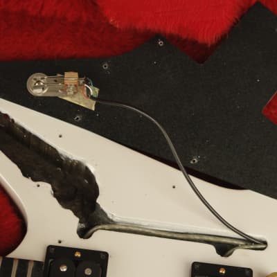 1981 Gibson Explorer E2 refinished PEARL WHITE w/DiMarzio Bluesbucker DP163 pickups image 25