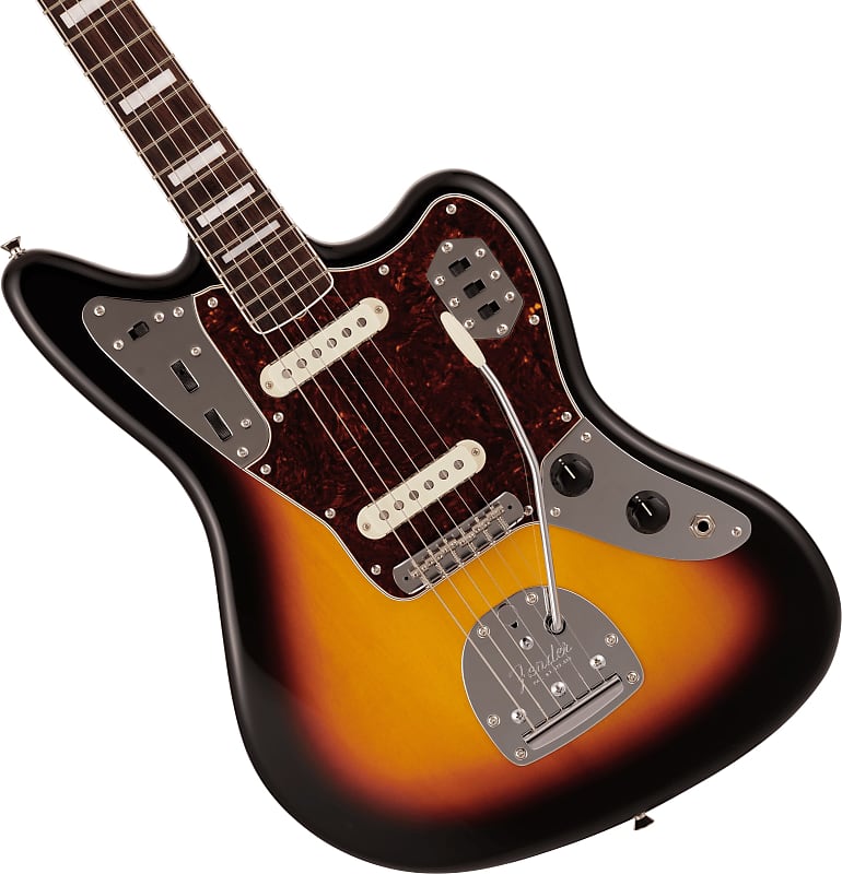 Fender 2023 Collection Made in Japan Traditional Late 60s Jaguar - 3-Colour  Sunburst